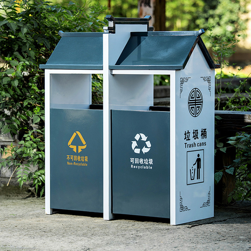 徽派復(fù)古垃圾桶